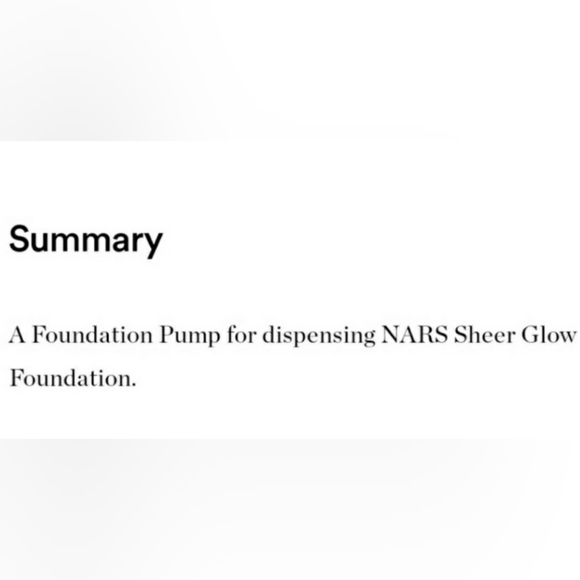 NARS FOUNDATION PUMP. - Picture 3 of 4